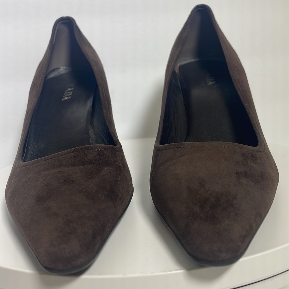 Prada  brown heels EU 40 according to size tables US 9.5 see pictures please - Picture 9 of 11